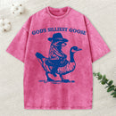 God's Silliest Goose Christian Washed T-Shirt