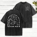 When You Go Through Deep Waters Christian Washed T-Shirt