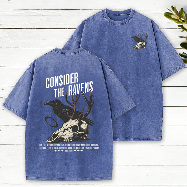 Consider The Ravens Chirstian Washed T-Shirt