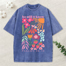 Be Still And Know Christian Washed T-Shirt
