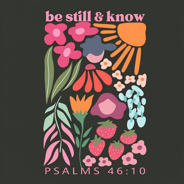 Be Still And Know Christian Washed T-Shirt