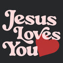 Good News Jesus Loves You Chrsitian Washed T-Shirt