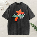 Jesus Christ Cross Christian Washed T-Shirt