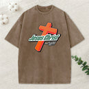 Jesus Christ Cross Christian Washed T-Shirt