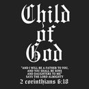 Child Of God Christian Gothic Script Washed T-Shirt