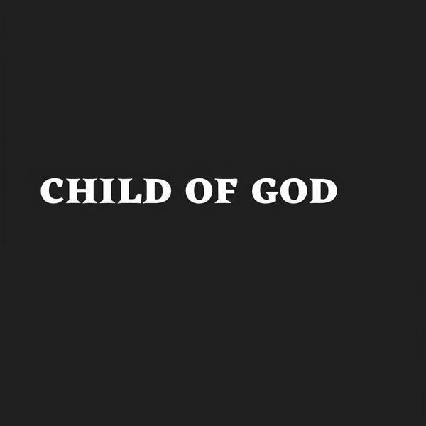 Child Of God Christian Gothic Script Washed T-Shirt