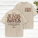 Jesus Saves Christian Washed T-Shirt
