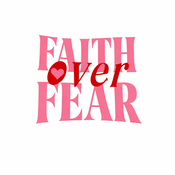 Faith Over Fear Christian Washed T-Shirt