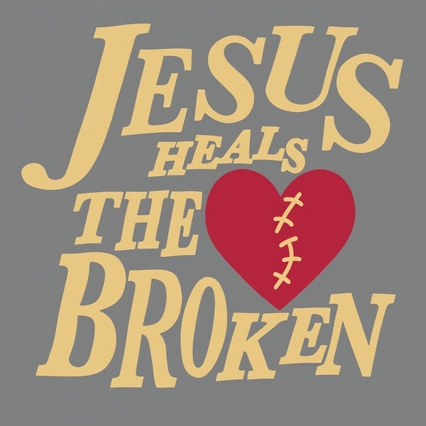 Jesus Heals The Broken Christian Washed T-Shirt