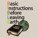 Bible Basic Instruction Before Leaving Earth Christian Washed T-Shirt