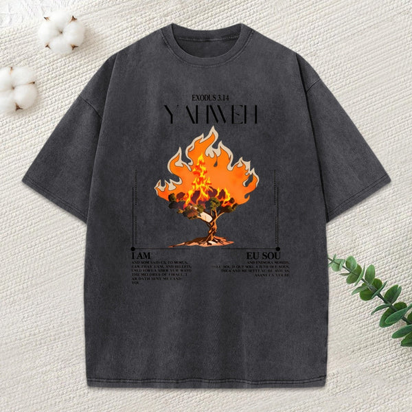 Yahweh Chirstian Washed T-Shirt