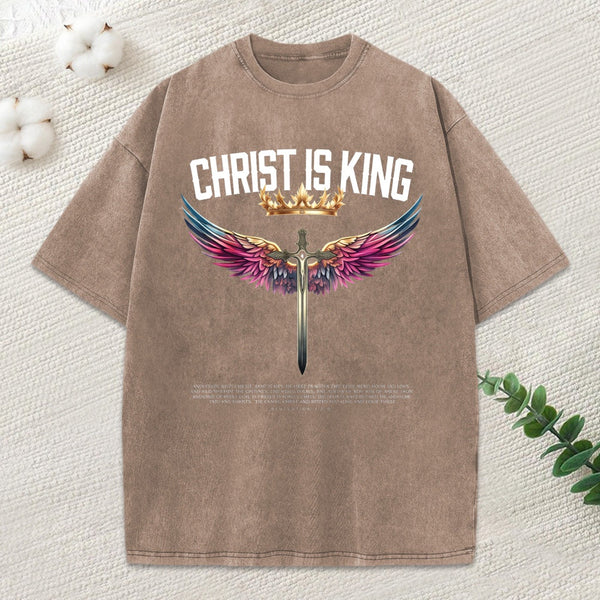 Christ Is King Christian Heavy Cotton T-Shirt