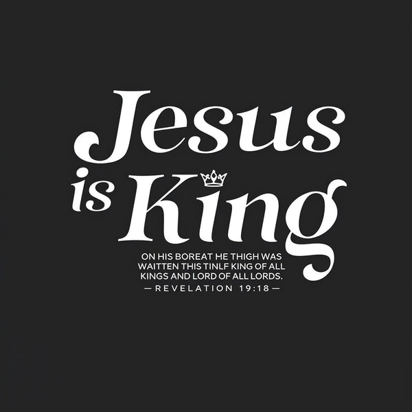 Jesus Is King Christian Washed T-Shirt