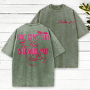 God Is Within Her She Will Not Fall Chrsitian Washed T-Shirt
