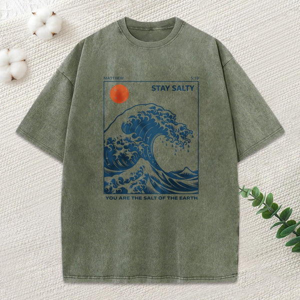 You Are The Salt Of The Earth Christian Washed T-Shirt