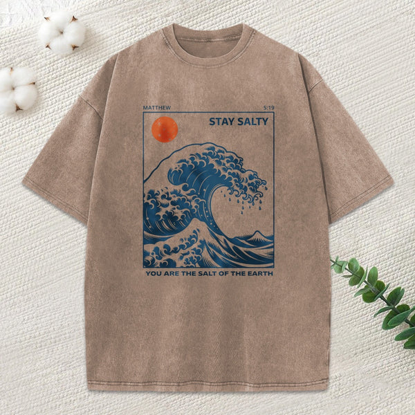 You Are The Salt Of The Earth Christian Washed T-Shirt