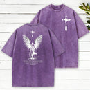 I Will Fear No Evil Christian Washed T-Shirt