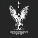 I Will Fear No Evil Christian Washed T-Shirt