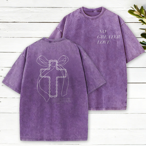No Greater Love Christian Washed T-Shirt