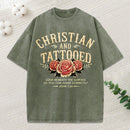 Christian And Tattooed Christian Washed T-Shirt
