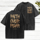 Faith Over Fear Chrsitian Washed T-Shirt