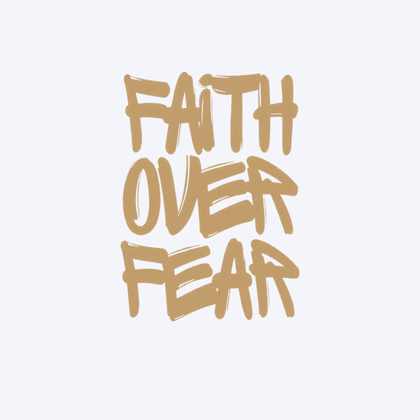 Faith Over Fear Chrsitian Washed T-Shirt