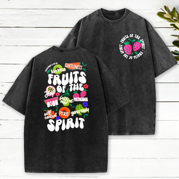 Fruit Of The Spirit Christian Washed T-Shirt