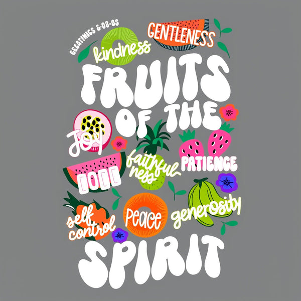 Fruit Of The Spirit Christian Washed T-Shirt