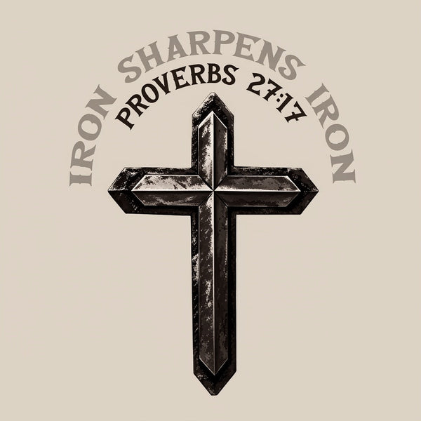 Iron Sharpens Iron Christian Washed T-Shirt