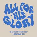 All For His Glory Christian Washed T-Shirt