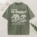 The Lord Is My Shepherd Christian Washed T-Shirt