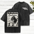 Rolling Stones Christian Resurrection Lightbackground Distressed Washed T-Shirt