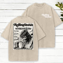 Rolling Stones Christian Resurrection Lightbackground Distressed Washed T-Shirt
