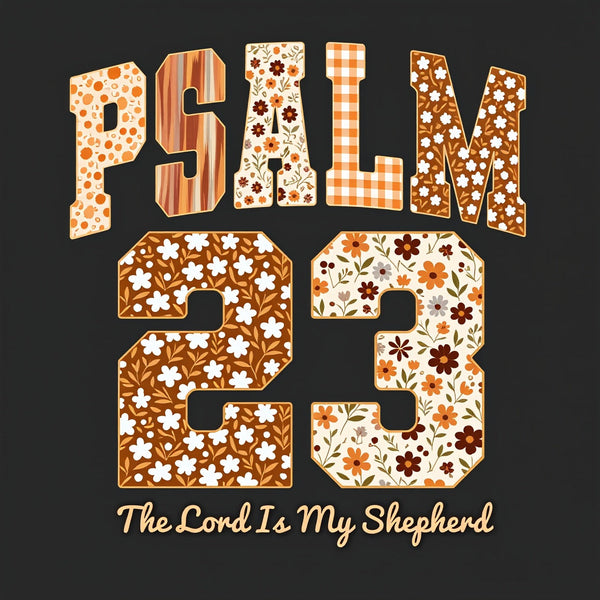 Psalm 23 Christian Washed T-Shirt