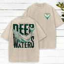 When You Go Through Deep Waters Christian Washed T-Shirt