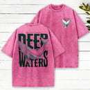 When You Go Through Deep Waters Christian Washed T-Shirt