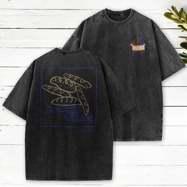 Fish Loaves Washed T-Shirt