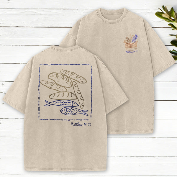 Fish Loaves Washed T-Shirt