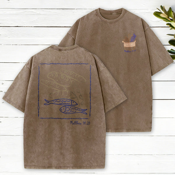 Fish Loaves Washed T-Shirt