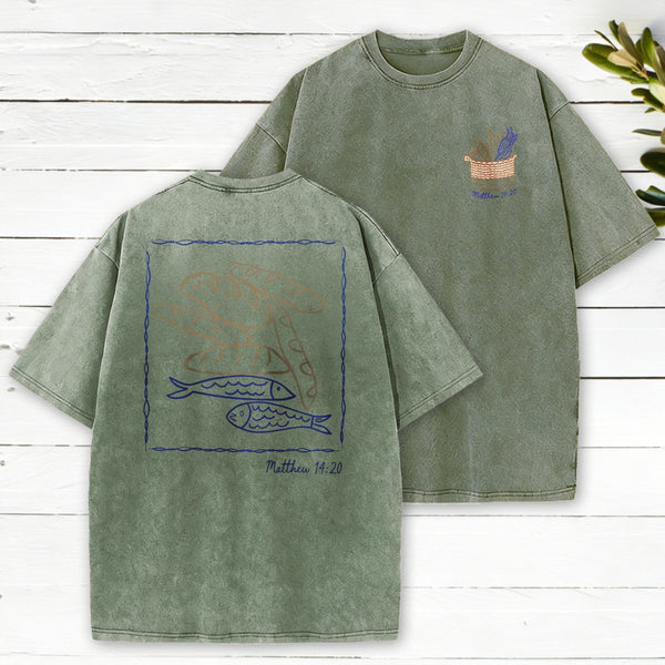 Fish Loaves Washed T-Shirt