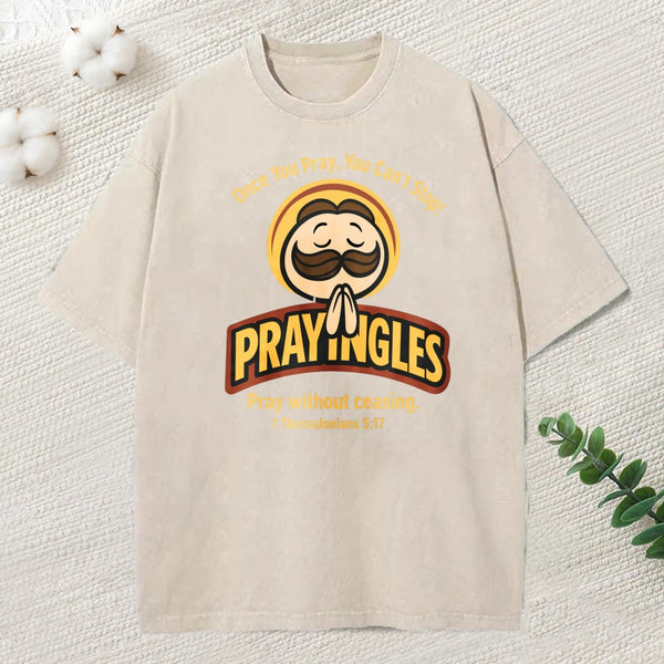 Pray Without Ceasing Washed T-Shirt