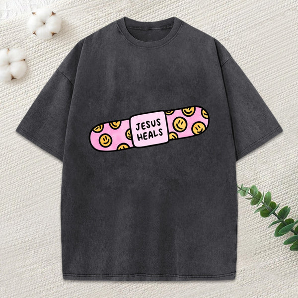 Jesus Heals Washed T-Shirt