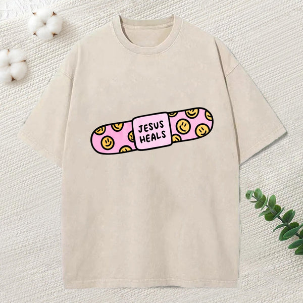 Jesus Heals Washed T-Shirt