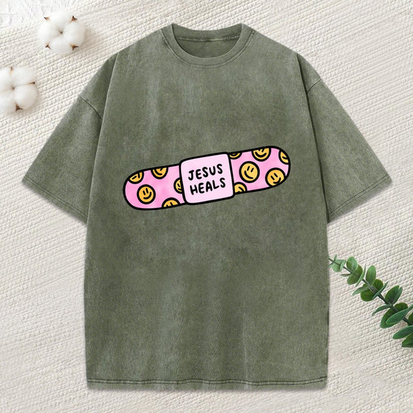 Jesus Heals Washed T-Shirt