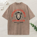Courage Strength Lifting Club Washed T-Shirt