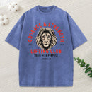 Courage Strength Lifting Club Washed T-Shirt