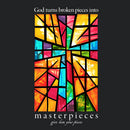 God Turns Broken Pieces Into Masterpieces Christian Washed T-Shirt