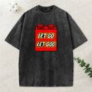 Let Go Let God Christian Washed T-Shirt