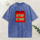 Let Go Let God Christian Washed T-Shirt
