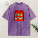 Let Go Let God Christian Washed T-Shirt